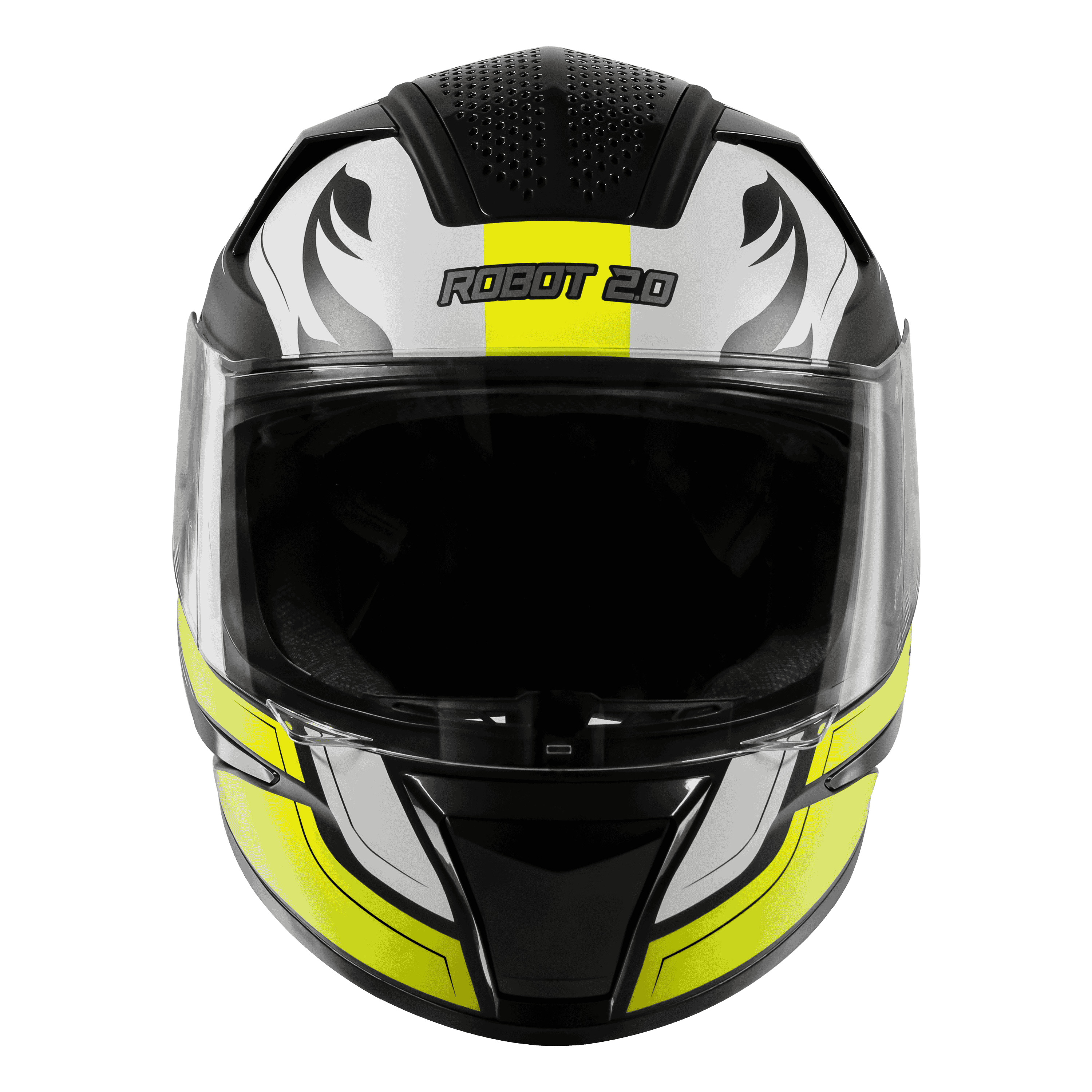 SBH-35 DOT ROBOT 2.0 REBORN GLOSSY BLACK WITH NEON
